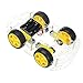 The perseids DIY Robot Smart Car Chassis Kit with Speed Encoder, Wheels and Battery Box (4 Wheels)