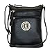Faux Leather Crossbody Bag with Long Strap