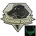 Diamond Dogs Metal Gear Solid Glow Dark Big Boss Snake PVC Rubber 3D Velcro Patch