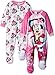 Disney Girls' Minnie Mouse 2-Pack Fleece Blanket Sleeper