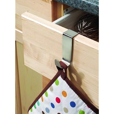 BlissHome Interdesign, Forma Over Cabinet Hook, Stainless Steel