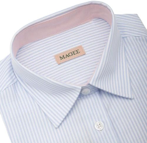 Magee Womens Contrast Stripe Shirt Blue 8