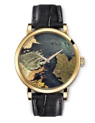 SPRAWL Aanalog Fashion Series Gold Ladies Watches of Genuine Black Leather Strap,Unique Wrist Watch for Women Girls Designed with Parts of the world