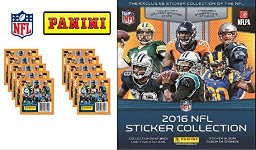 Panini 2016 NFL Collectors Album Plus 10 Sticker Packs
