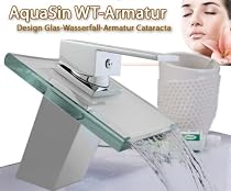DESIGN GLAS EINHEBEL-WASCHTISCHARMATUR CATARACTA