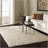 Flokati Natural Shag Rug Size: 3' x 5'