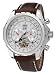 Perigaum Mens Stainless w/ White Dial Navigator Watch