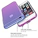 iPhone 6s Plus Case,CLONG iPhone 6 6s Plus Cover Colorful Clear Shell Slim Case Translucent Impact Resistant Flexible TPU Soft Bumper Case Protective Shell for iPhone 6/6S Plus 5.5 inch(Blue&Purple)