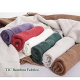Deluxe Heavy Weight-2.5 Lbs /Set .100% Bamboo Fiber(800+gm/sq.meter Fabrics) Bath Towel Set- Royal Purple/Eggplant