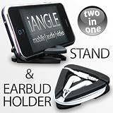 iANGLE - iPhone 3 & 3GS / iPod touch Stand and Earbud holder BLACK