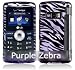 Purple Zebra Black Stripe Design Snap on Hard Cover Protector Faceplate Skin Case for Verizon LG Env3 Env 3 VX9200 VX-9200 + Belt Clip