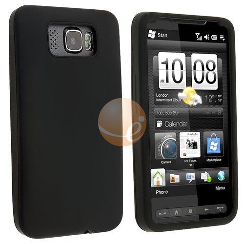 Silicone Skin Case for HTC HD2, Black