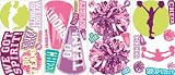 RoomMates RMK1655SCS Cheer Peel & Stick Wall Decals