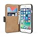 Caseflex iPhone 6S Case Black Genuine Leather Wallet Cover