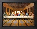 Jesus Christ The Last Supper Religious Picture Framed Art Print
