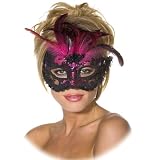 Lace & Sequin Carnival Mask - One Size