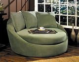 Avenue Six Roundabout Low Circle Chair Spring, Green