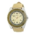 Sprout Unisex ST3003OLGYKH Eco-Friendly Corn Resin and Khaki Organic Cotton Strap Watch