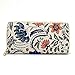 Badiya Women's Floral Canvas Clutch Wallet Cell Phone Zipper Around Long Purse