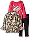 Kids Headquarters Girls' Animal Printe Jacket with Tee and Pants Set