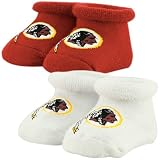Washington Redskins Infant Burgundy 2-Pack Bootie Socks