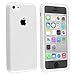 iSee Case White Gel Slim TPU Protective Cover Case Built in Screen Protector for Apple iPhone 5C