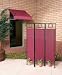 Contemporary Screen for Windows. Terracotta - FRAME COLOR: Black