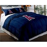 Los Angeles Angels of Anaheim Comforter Set: Twin Comforter with Shams