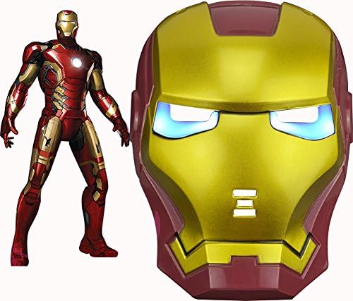 JSMK Mask with Light Avengers Helmet - Iron man