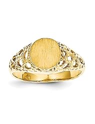 14k Childs Fancy Signet Ring
