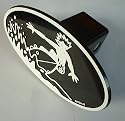 Surfer Surfing Water Spots Trailer Hitch Cover Plug for Cars, Trucks, SUVs