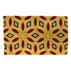 Door mat Mediterranean Flower pi w. rubber