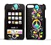Rainbow Wave Peace Sign Rubberized Snap on Protective Cover Case for Apple Ipod Touch Itouch 2nd Gen 3rd Gen