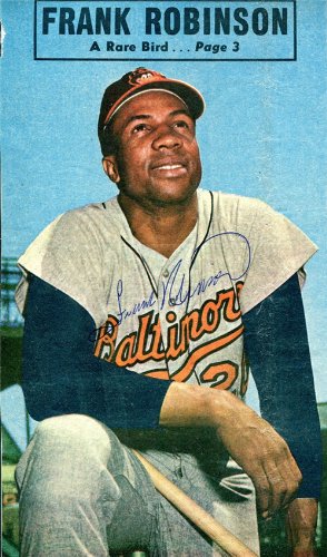 Frank Robinson Autographed/Hand Signed Magazine Page
