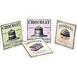 Produkt-Bild: BLECHSCHILD "CHOCOLAT" PRALINE METALLSCHILD SCHILD
