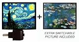 Night Light and Extra Picture - Starry Night and Waterlilies Night Light and Extra Picture - Starry Night and Waterlilies