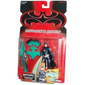 Batman and Robin 1997 Series 5 Inch Tall Action Figure : Batgirl with Battle Blade Blaster and Strike Scythe