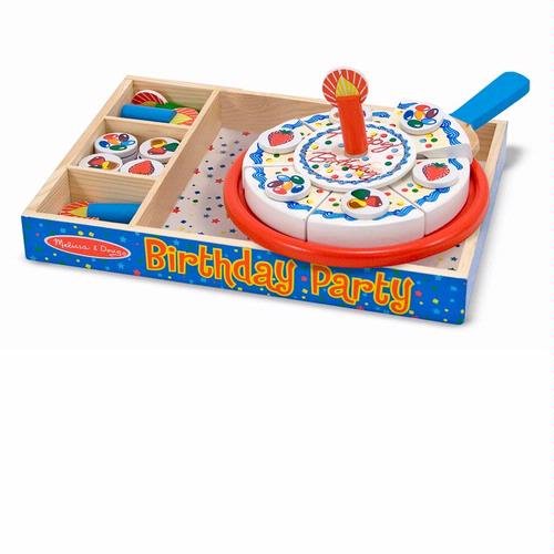 Birthday Party Cake w/ Toppings