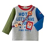 ホットビスケッツ(MIKIHOUSE HOT BISCUITS) ボディバッグプリント☆長袖Ｔシャツ(73-5202-973) 100cm マルチ（87）