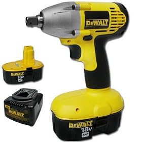 DEWALT DW057K-2 18-Volt Ni-Cad 1/2-Inch Cordless Impact Wrench