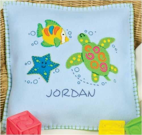 Dimensions L'il Tots Under The Sea Pillow Fleece/Felt Applique Kit