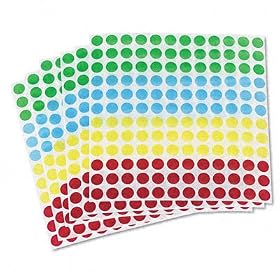 Avery 5796 Assorted Removable See-Through Color Dots, 1 4 Round (Pack of 860) by Avery