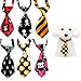 yagopet 10pcs/Pack Halloween Small Cat Dog Ties Skulls Dog Neckties Bow Ties Cat Dog Ties for Halloween Festival Dog Collar Dog Grooming Accessories