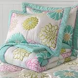 PBteen Silk Garden Quilt & Sham. By Pottery Barn Teen
