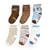 Carter's 6 Pack Boys Monkey Comfy Fit Socks - Blue, 12-24 Months