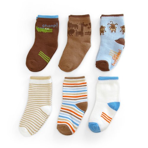 Apparel — Carter's 6 Pack Boys Sport Comfy Fit Socks - Blue, 12-24 Months