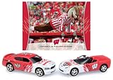 Upper Deck Wisconsin Badgers 2007-08 NCAA Home & Road Charger & Corvette 2 Pack with School Mascot Card