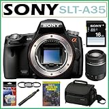 Sony Alpha SLT-A35 16MP Digital SLR (BODY) with Translucent Mirror Technolo ....