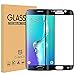 G-WACK Curved Full Coverage Tempered Glass Screen Protector for Samsung Galaxy S6edge (Black)