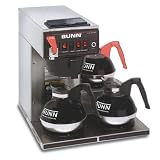 Commercial Coffee Maker, Coffee Brewer, 3 Lower Warmers, Automatic/Pourover w/ Faucet